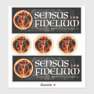 Sticker Combiner le catholique Jésus Crucifix Sainte Trini
