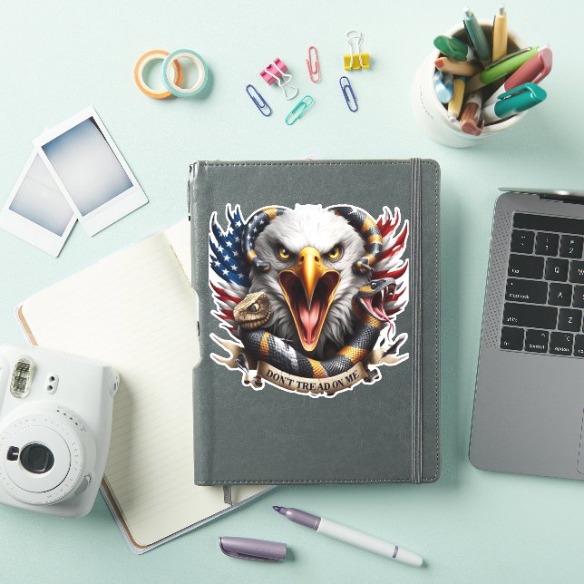 Sticker Combo2 de serpent à aigle doré (Couverture iPad)