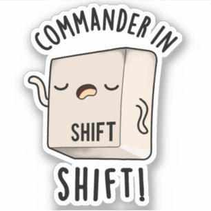 Sticker Commander En Chemise Drôle Clavier Pun