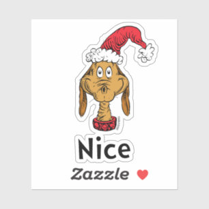Sticker Comment Grinch Stol Christmas Max est Nice