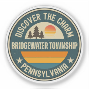Sticker commune de Bridgewater, Pennsylvanie