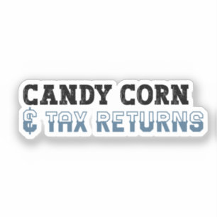 Sticker Comptable amusant Halloween - Corn de bonbons
