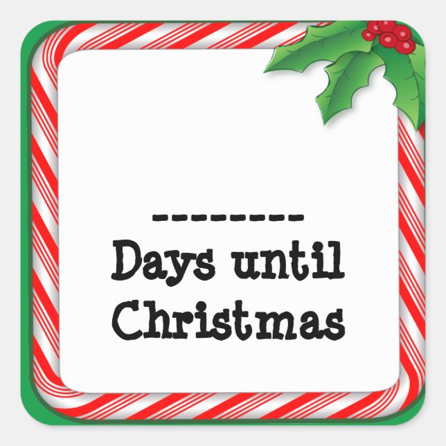 Sticker - Compter les jours jusqu'à Noël (Devant)