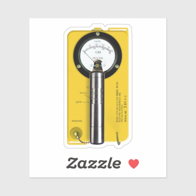 Sticker Compteur Geiger CD V-700 (Feuille)