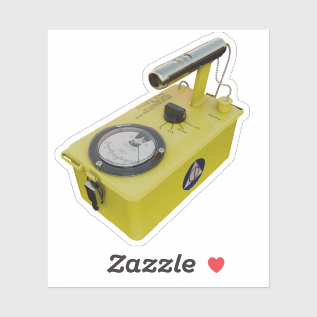 Sticker Compteur Geiger CD V-700 Iconique (Feuille)