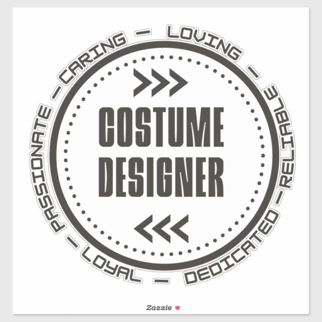 Sticker Concepteur de costumes Extraordinaires (Feuille)