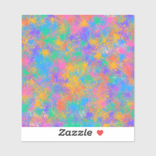 Sticker Conception Abstraite Colorée