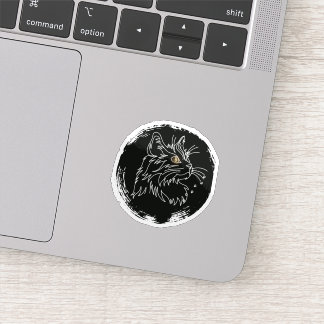 Sticker Conception d'amour de chat mignon