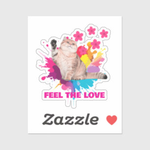 Sticker Conception de beauté ressentez l'amour