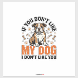 Sticker Conception de chemise de citation de chiot vintage