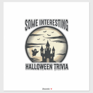 Sticker Conception de chemise fantôme lune de la Trivia Ha
