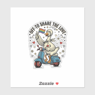 Sticker Conception de chemise vintage Funny Goose Scooter