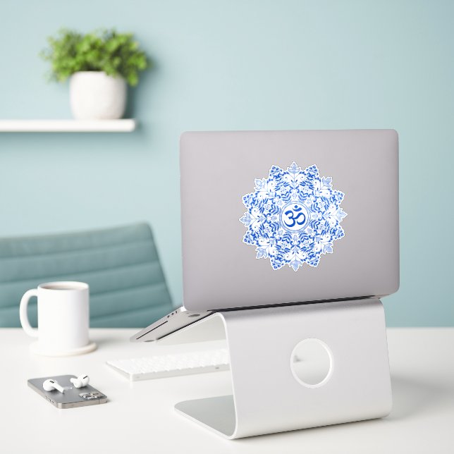 Sticker Conception de design (Ordinateur portable sur le bureau)
