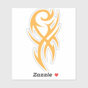 Sticker Conception de dessin linéaire inspirée du tatouage
