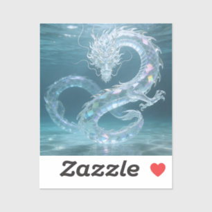 Sticker Conception de dragon fantaisiste en art de dragon 