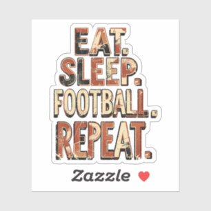 Sticker Conception de fan de football vintage   Graphique 