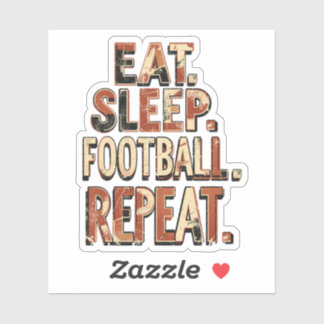 Sticker Conception de fan de football vintage | Graphique