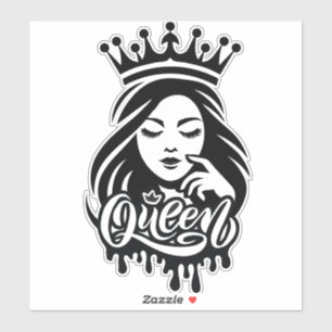 Sticker Conception de Reine – Couronne Royale Élégante