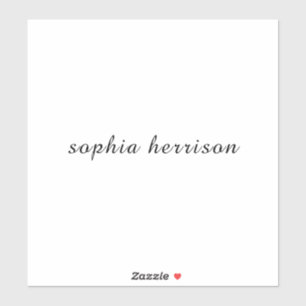 Sticker Conception de script moderne avec nom personnalisé