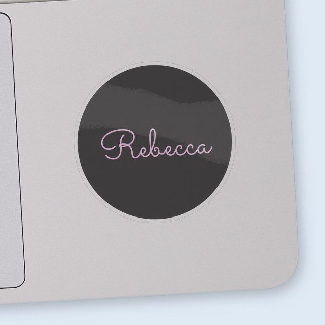 Sticker Conception de script rétro-moderne rose cool modif (Créateur téléchargé)