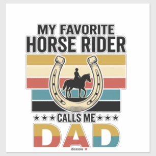 Sticker Conception de t-shirt Mon cavalier de cheval préfé