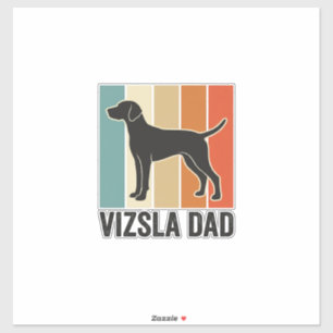Sticker Conception de t-shirt pour papa Vizsla vintage ama