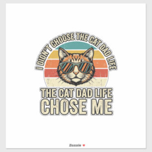Sticker Conception de T-Shirt Vintage Cat Dad Life Chose M