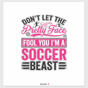 Sticker Conception de T-shirt vintage de bête de football 