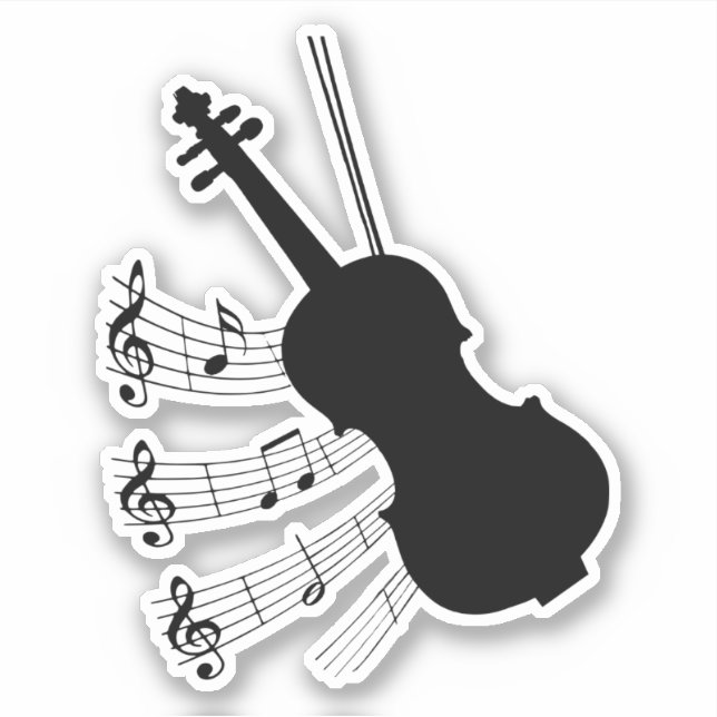 Sticker Conception de thème musical (Devant)