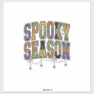 Sticker Conception de typographie Halloween vintage de sai
