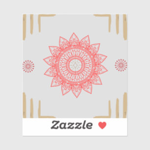 Sticker Conception d'inspiration indienne avec mandalas