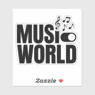 Sticker Conception du commutateur World Off