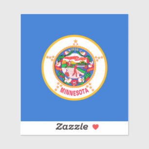Sticker Conception du drapeau de l'État du Minnesota