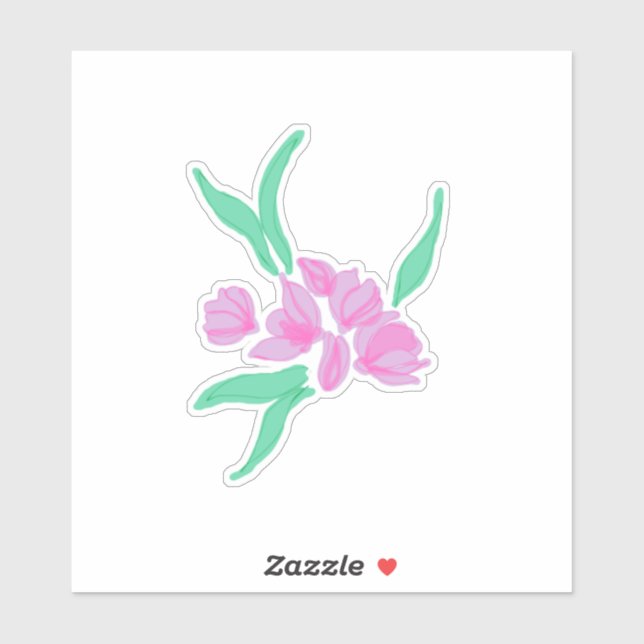 Sticker Conception florale (Feuille)