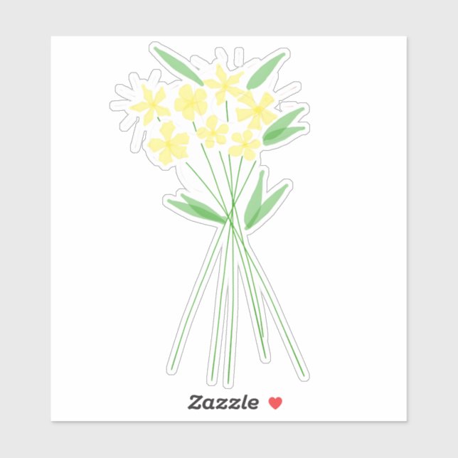 Sticker Conception florale (Feuille)