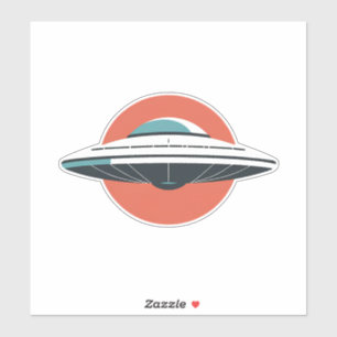 Sticker Conception minimaliste UFO moderne