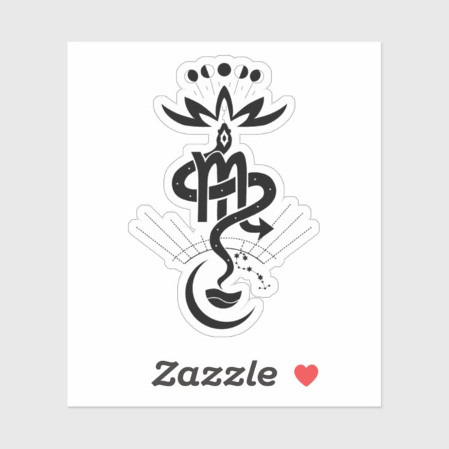 Sticker Conception originale pour 2025 Snake Print, Scorpi (Feuille)