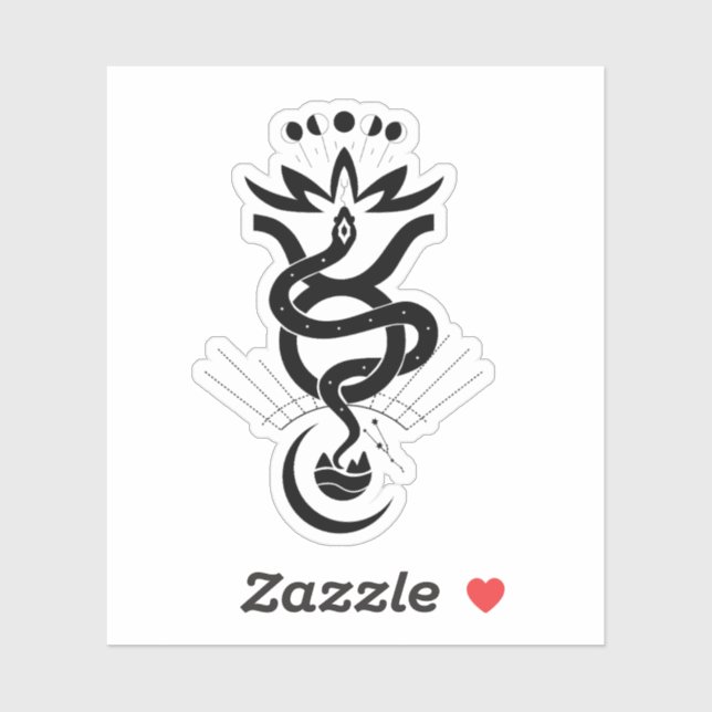 Sticker Conception originale pour l'impression Snake 2025, (Feuille)