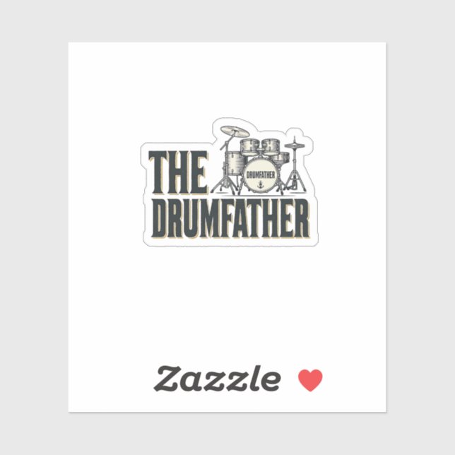 Sticker Conception vectorielle de citation de batteur Drum (Feuille)