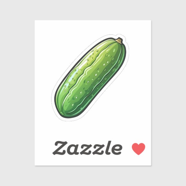 Sticker Concombre de dessin (Feuille)