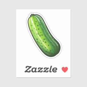 Sticker Concombre de dessin animé