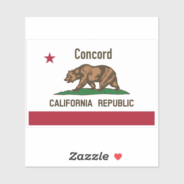 Sticker Concord Californie (Feuille)