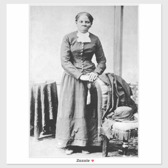 Sticker Conducteur Harriet Tubman Chemin de fer souterrain (Feuille)