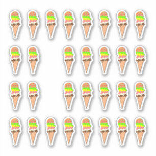Sticker cônes de crème glacée