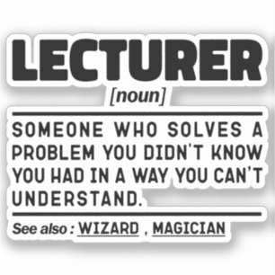Sticker Conférencier Noun Conférencière publique Enseigner