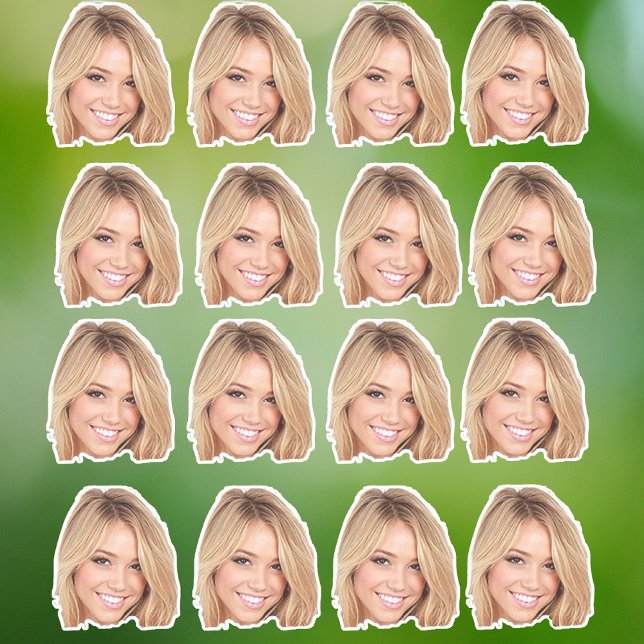 Sticker Confetti visage personnalisé (Créateur téléchargé)