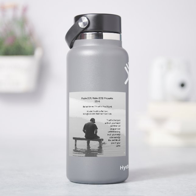 Sticker Confiance Dans Le Seigneur Ravissant L'Application (HydroFlask)