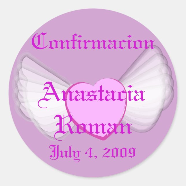 Sticker "Confirmacion" Personnaliser (Devant)