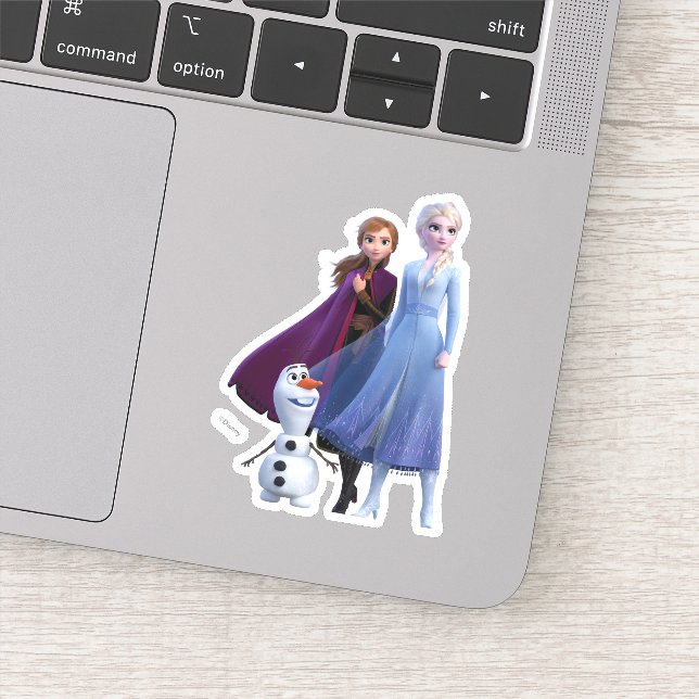 Sticker Congelé 2 | Anna, Elsa et Olaf (Détail)