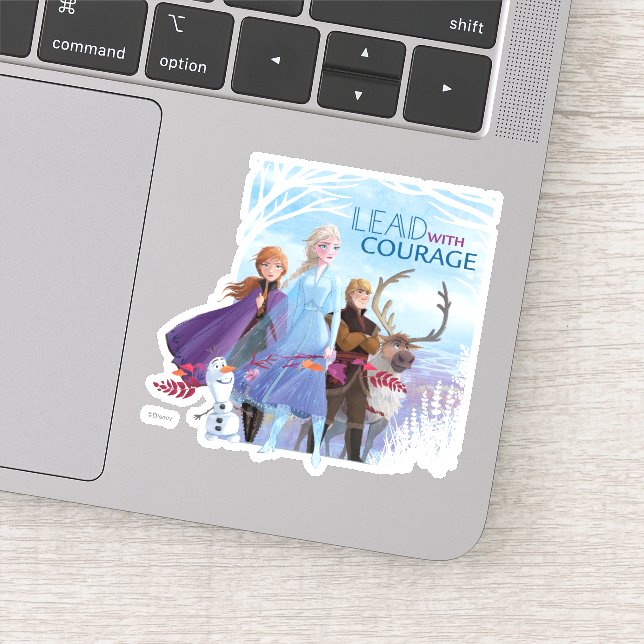 Sticker Congelé 2 : Anna, Elsa, & Friends | Courage (Détail)